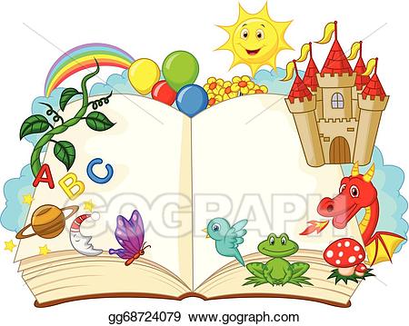 storytime clipart book open