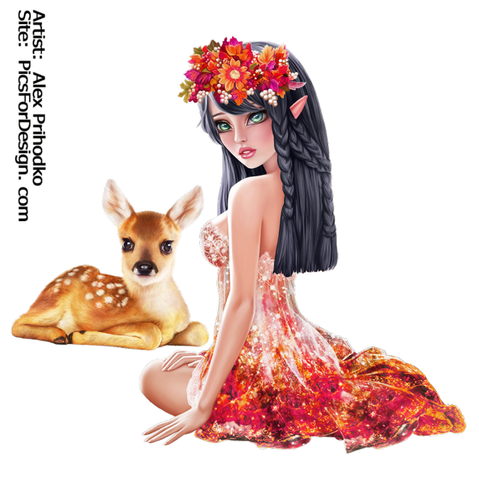 Autumn x kb fairy. Fantasy clipart fairytale