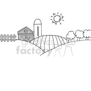 Farm clipart country farm. Royalty free 