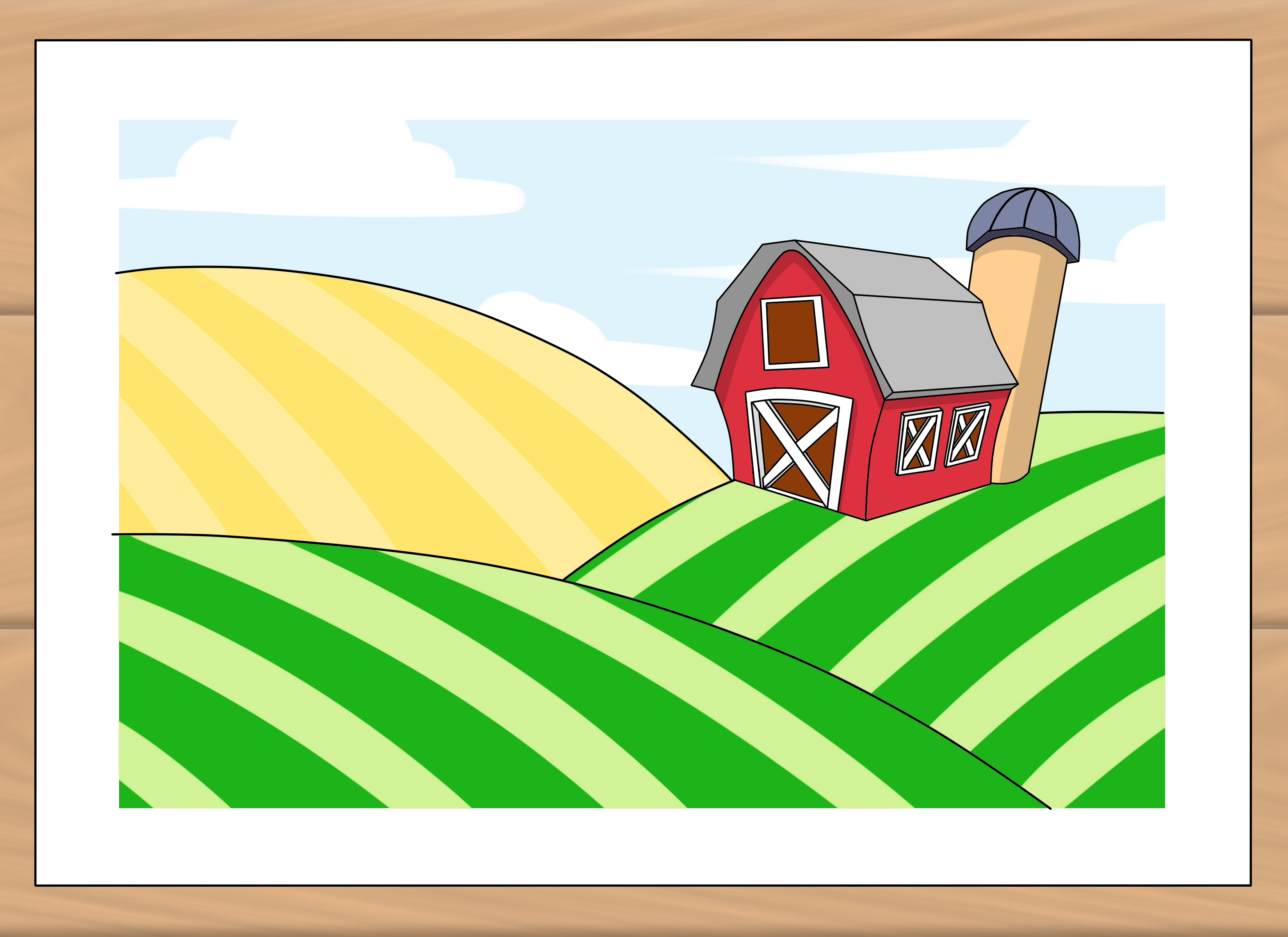 field clipart small farm