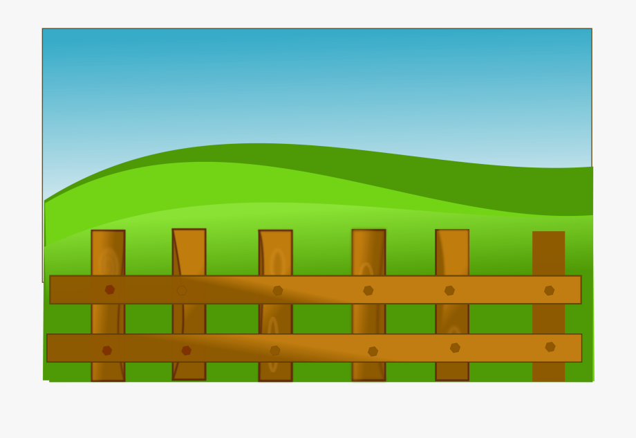 fence clipart fence field