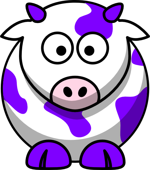 Farm clipart preschool. Purple cow clip art