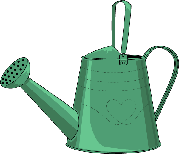 Watering can clip art. Gardening clipart industrious