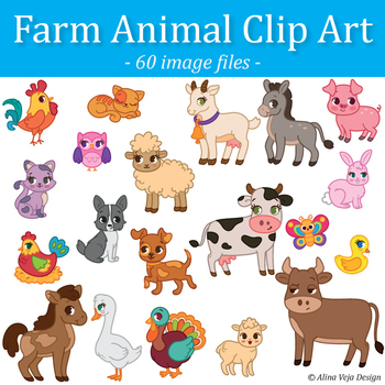 Farm animals clip art. Farmer clipart animal science