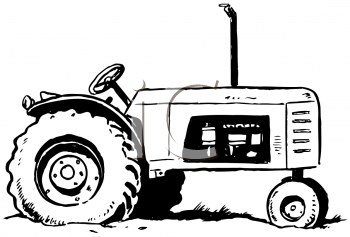 Royalty free tractor clip. Farmer clipart equipment