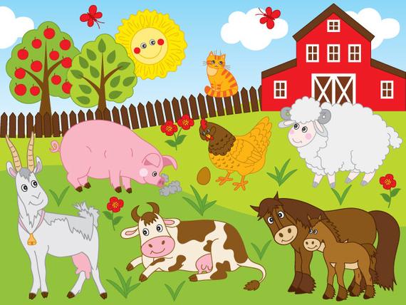 farming clipart farmyard animal