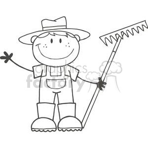 farmers clipart black and white
