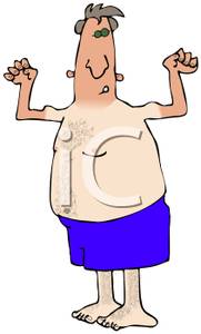 Man with a farmer. Farmers clipart tan