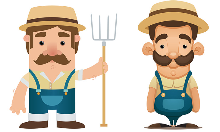 farmers clipart two