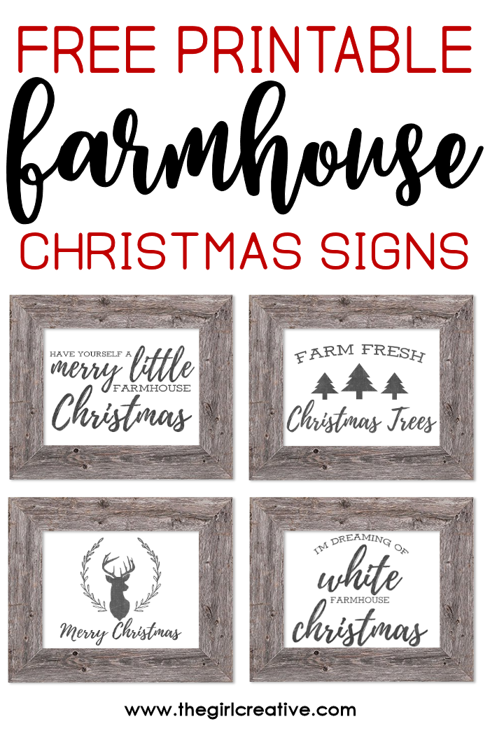 Free printable signs printables. Farmhouse clipart christmas