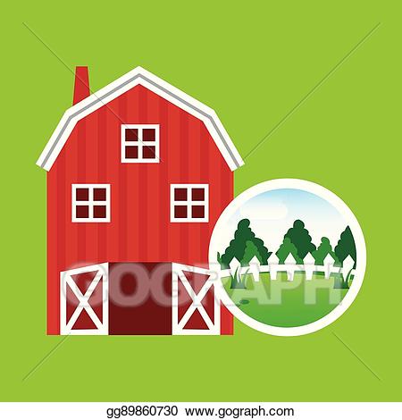 farmhouse clipart countryside farm