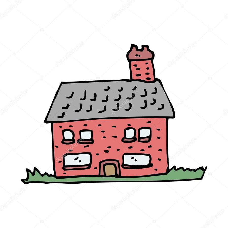 Download cartoon house clip. Farmhouse clipart farm building