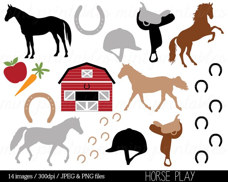 farmhouse clipart horse stable