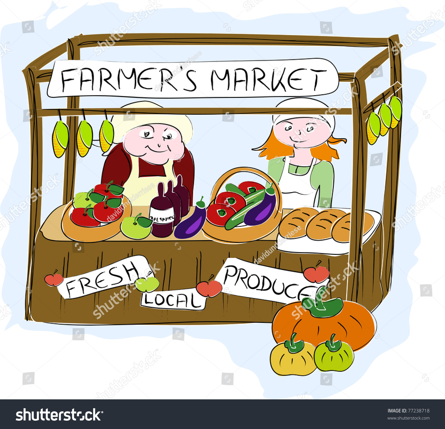 farming clipart stall