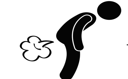 fart clipart black and white
