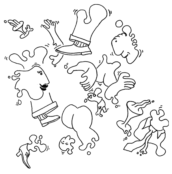 fart clipart black and white