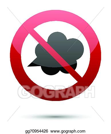 Fart clipart red. Vector stock do not