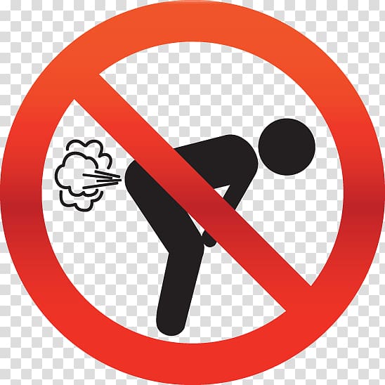 Traffic sign odor computer. Fart clipart red