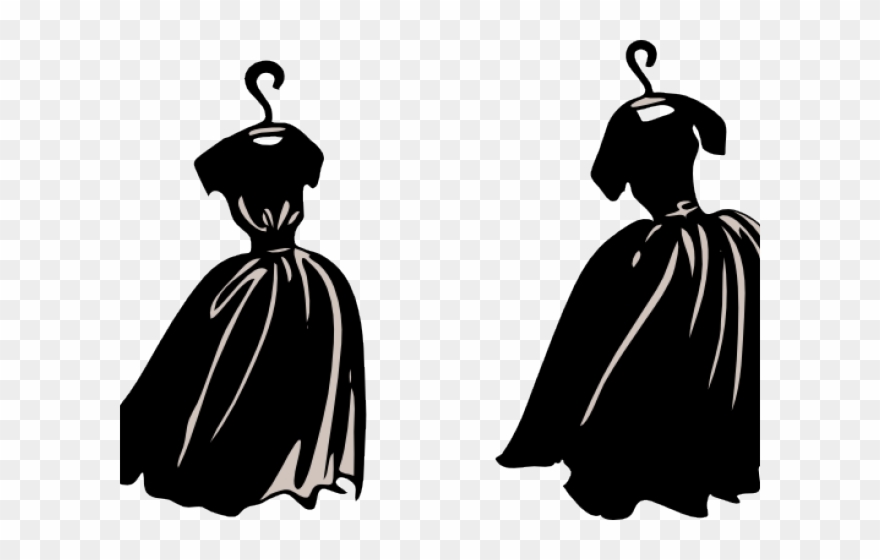 Black dress png download. Fashion clipart cloth design