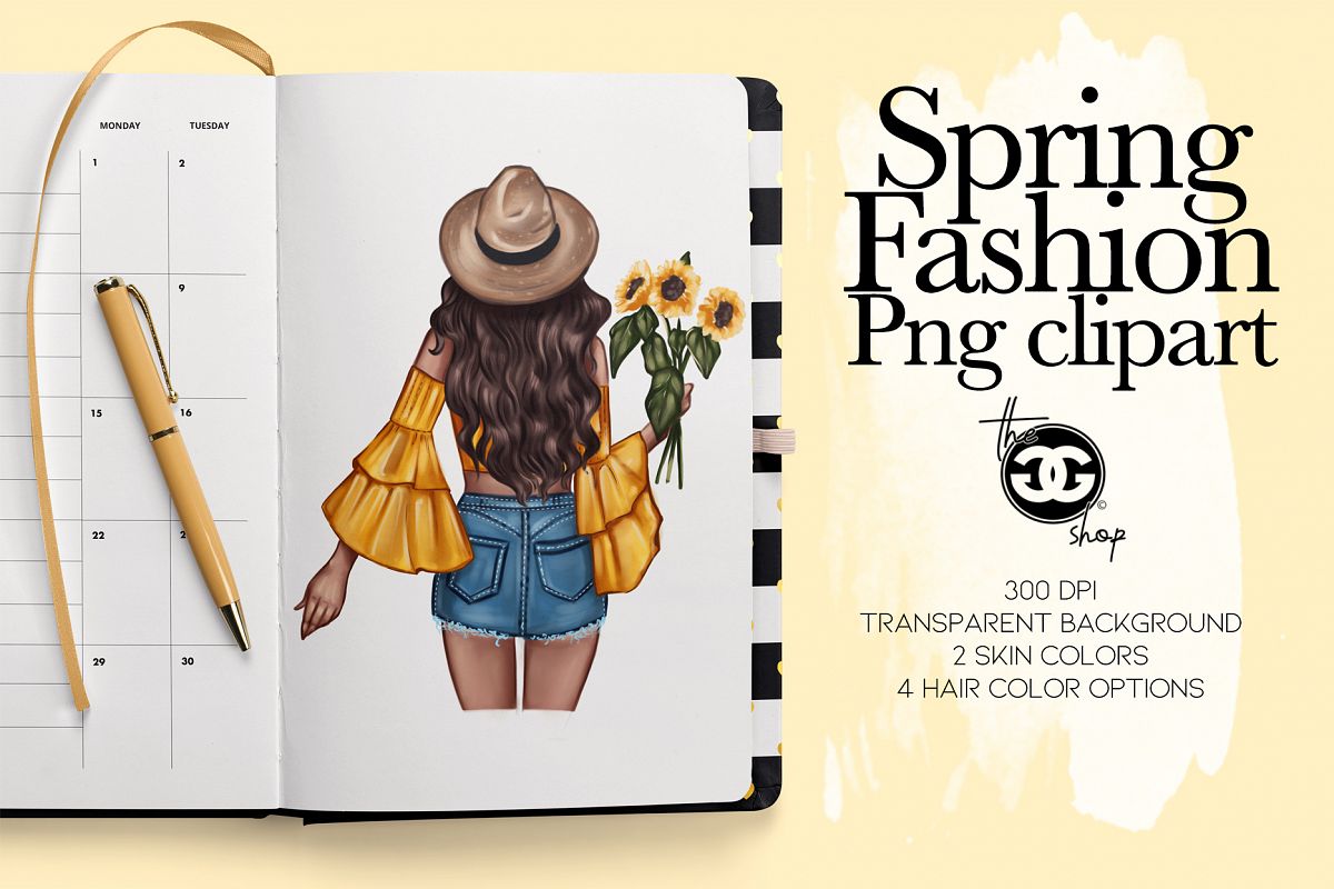 fashion clipart spring