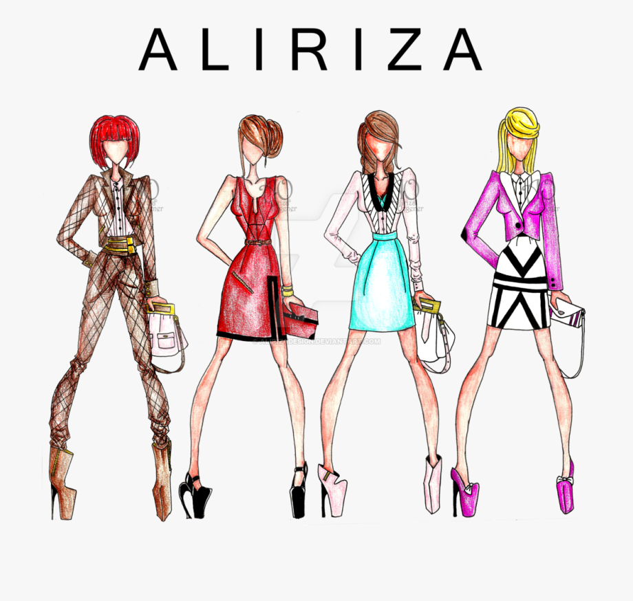 Clip art designs illustrations. Fashion clipart wear