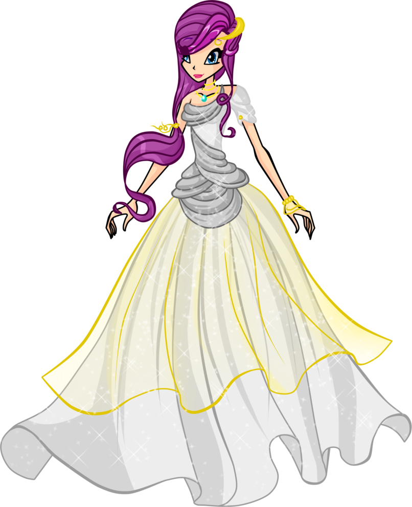 Fashion clipart wedding dress. Winx altair by dragonshinyflame