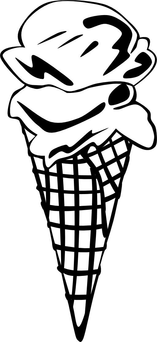 Fast food desserts ice. Waffle clipart face