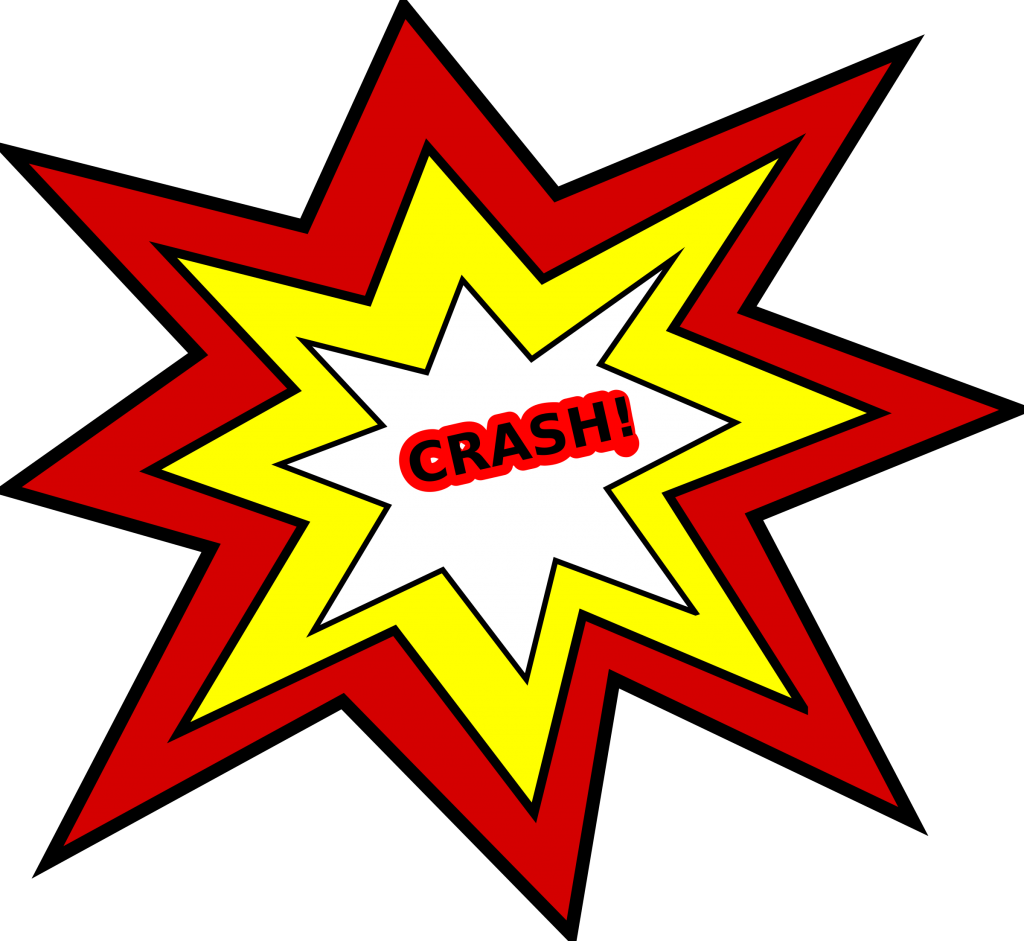 fast clipart crash