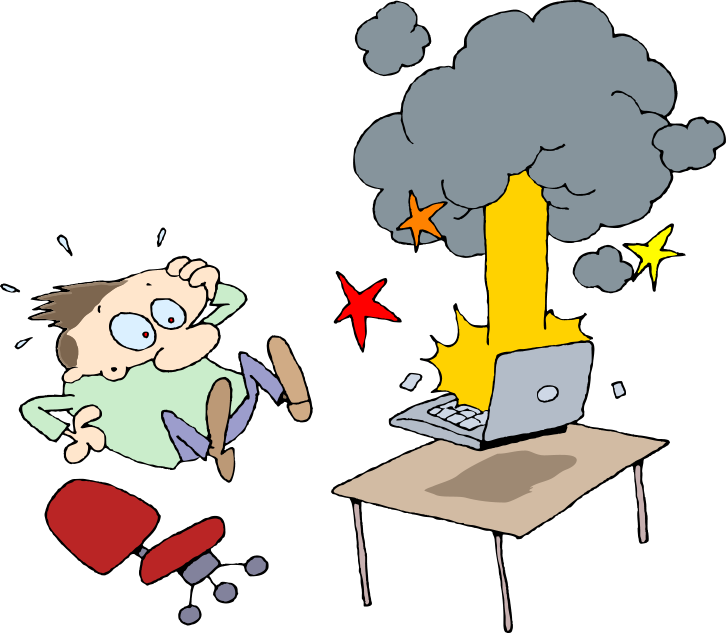 mad clipart computer