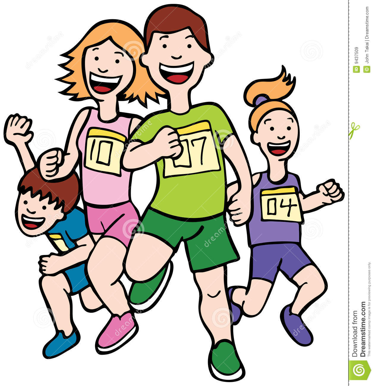 Running a free download. Race clipart foot race