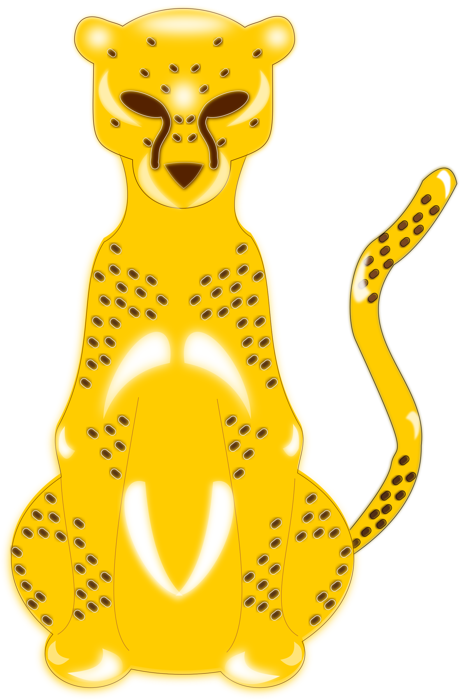fast clipart leopard