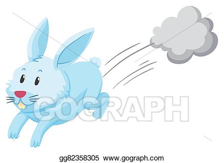 fast clipart rabbit run