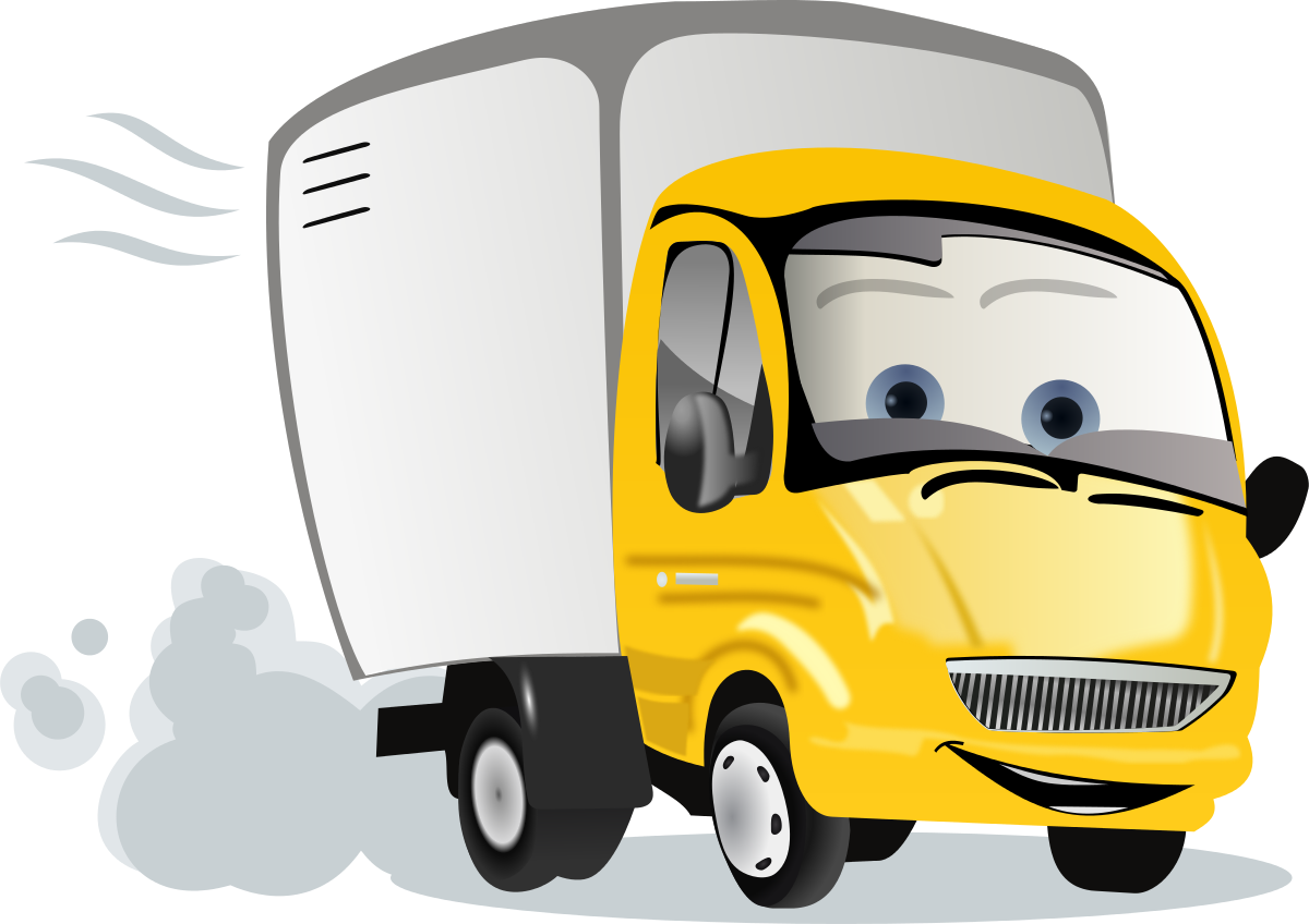 fast clipart shipping truck