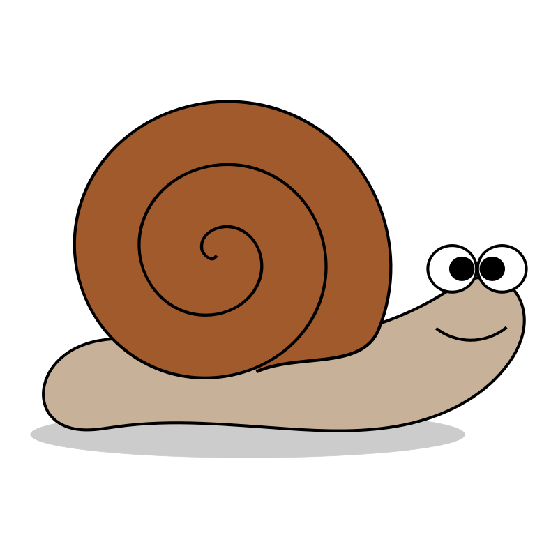 fast clipart snail race
