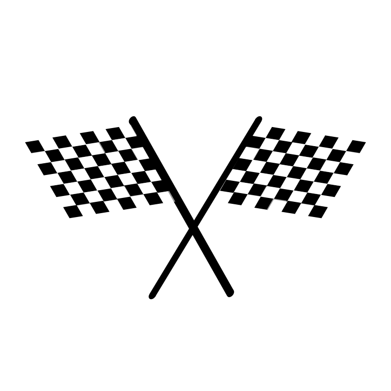 race clipart chequered flag
