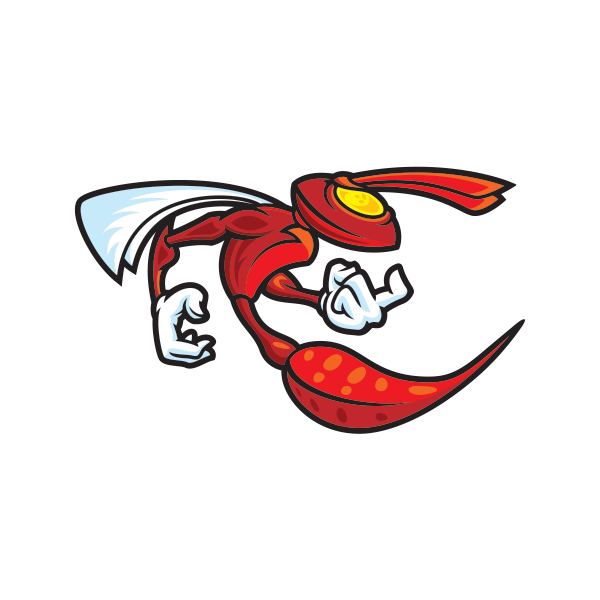 Printed vinyl red hornet. Xray clipart thorax