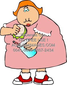 Fat clipart. Illustration girl 