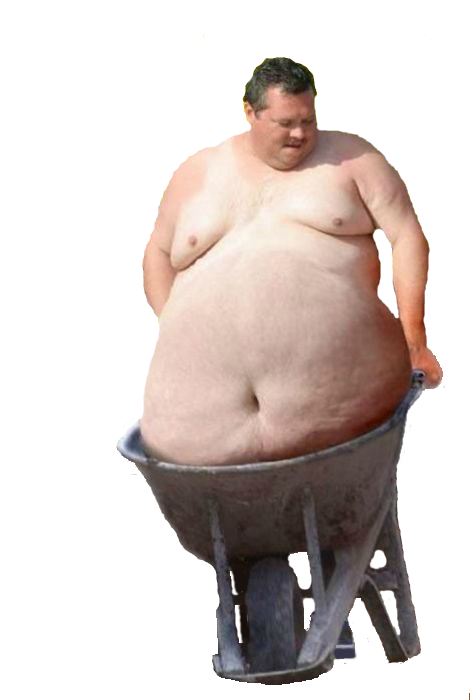 Fat clipart big person. Image group png wheelbarrowfat