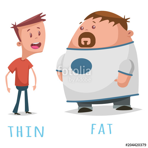 fat clipart comparison