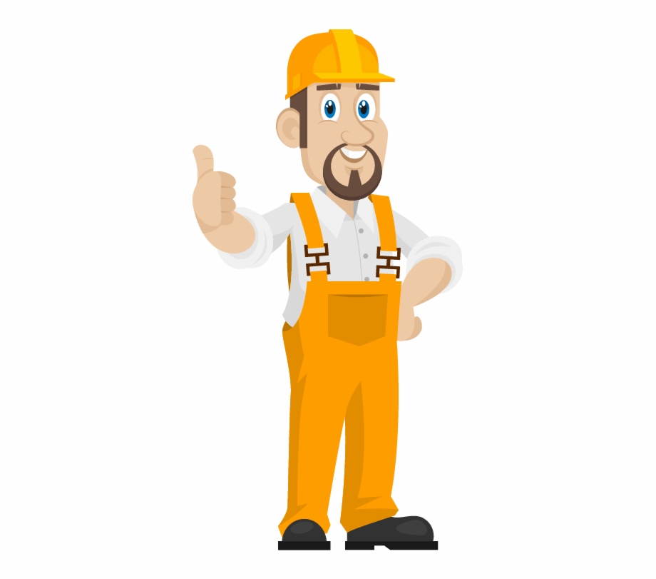 Hourly rate construction worker. Handyman clipart hire