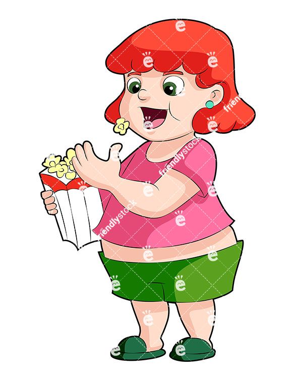 fat clipart fat eating