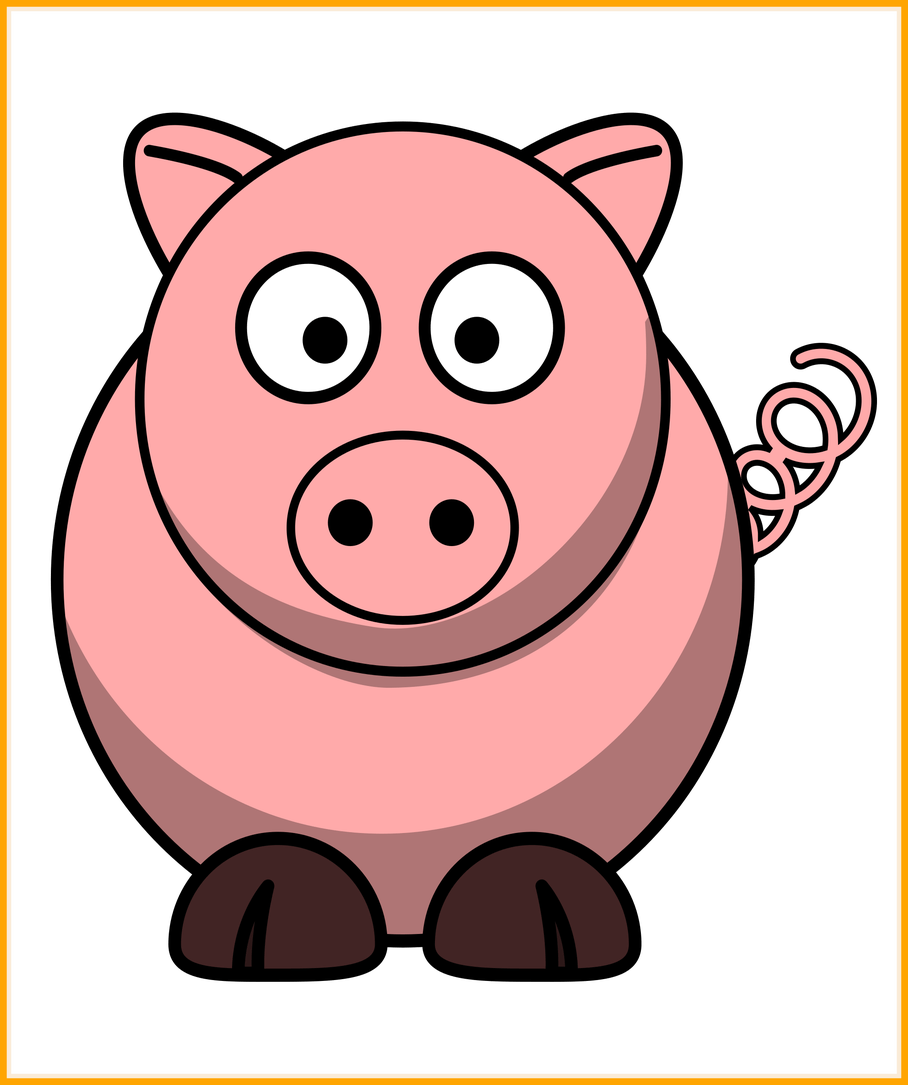 pigs clipart outline