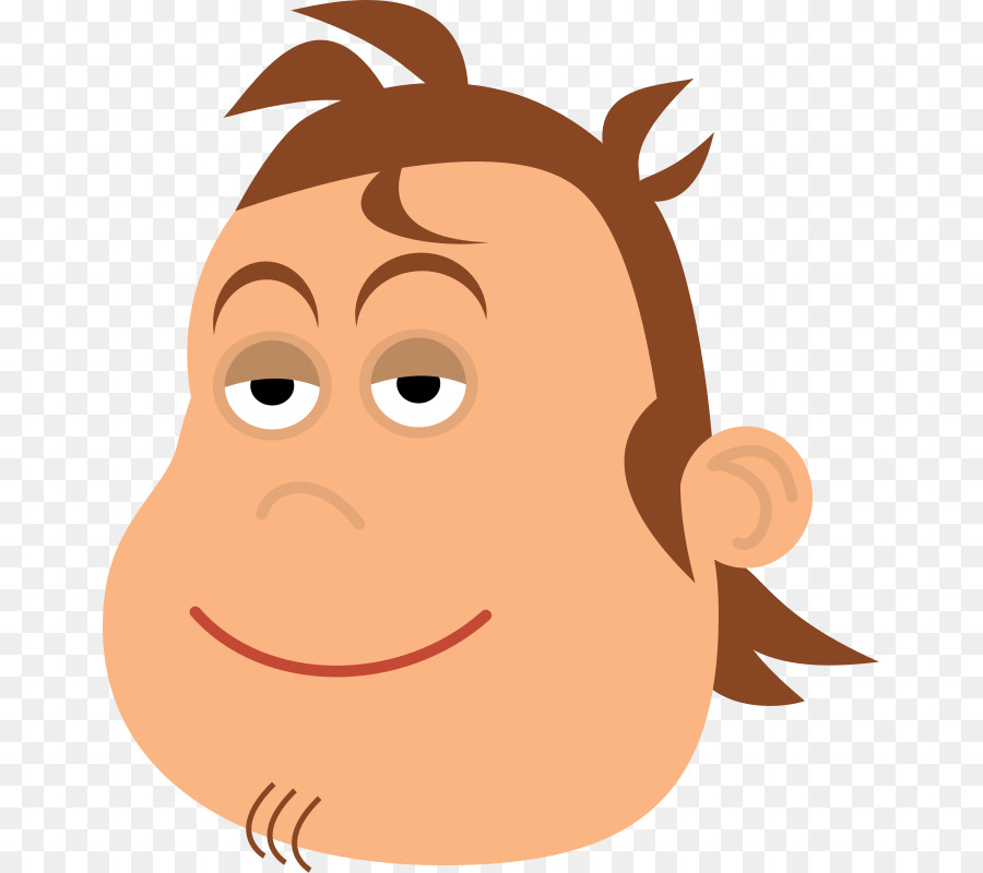 Cartoon nose eye mouth. Fat clipart fat face