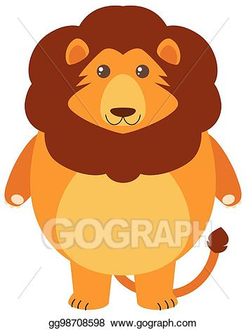 lion clipart fat