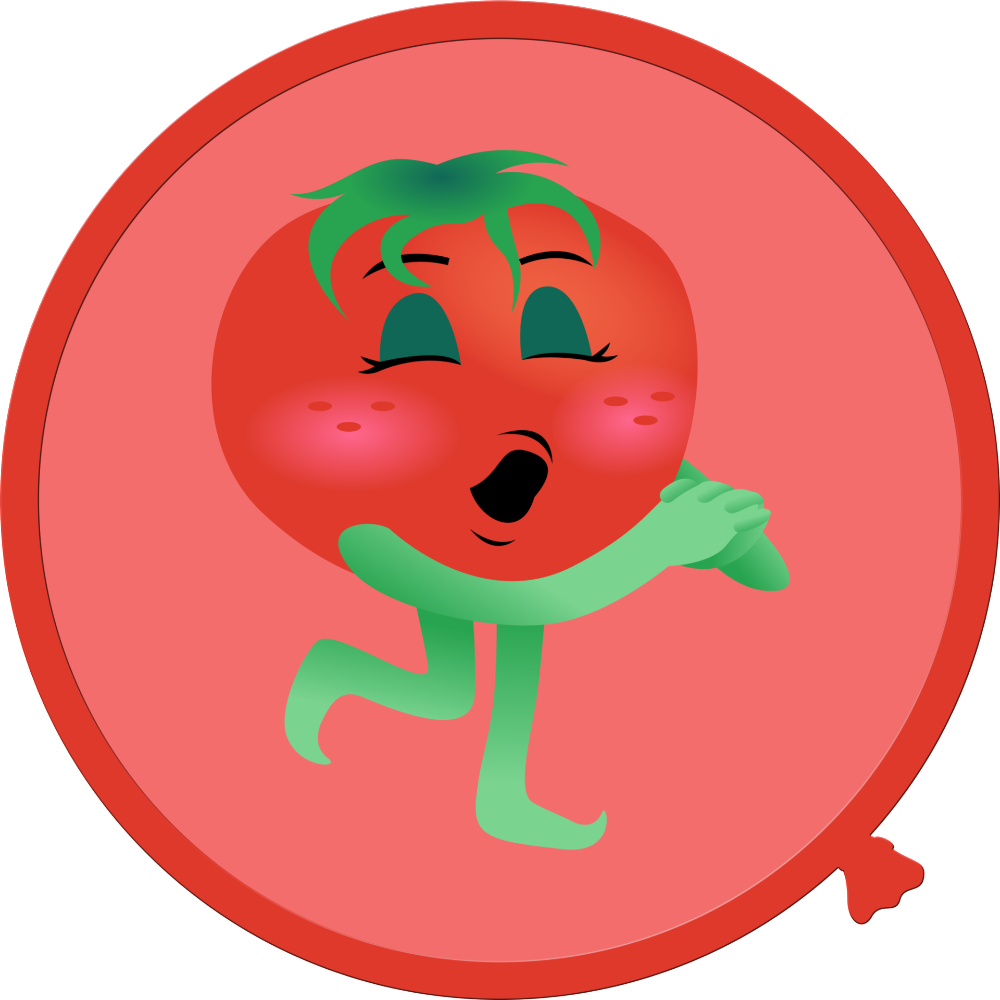 Cartoon fruit and vegetable. Fat clipart nutritional status