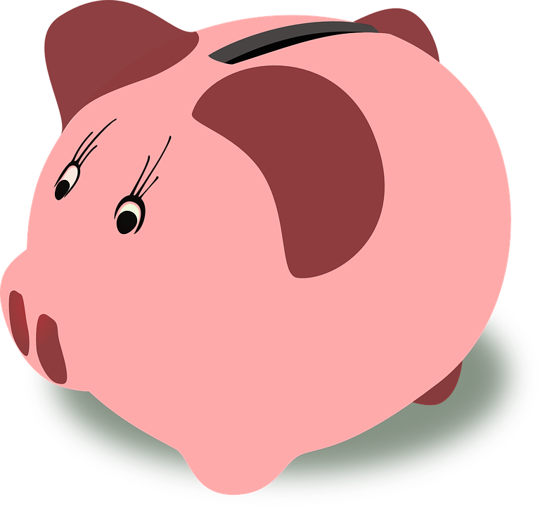 fat clipart piggy bank