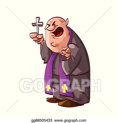 fat clipart priest