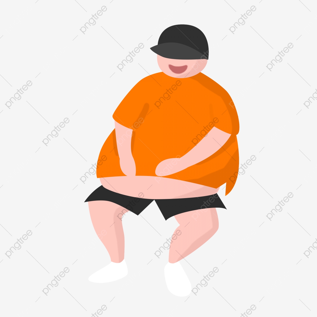 fat clipart simple