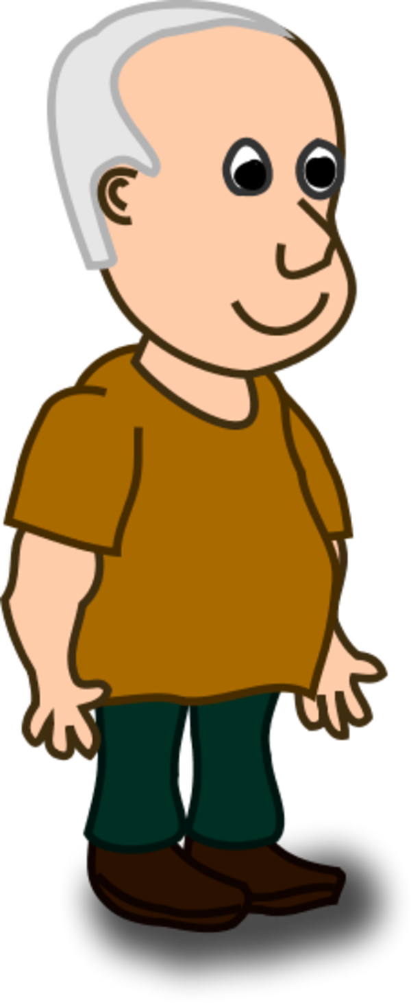 young clipart man standing