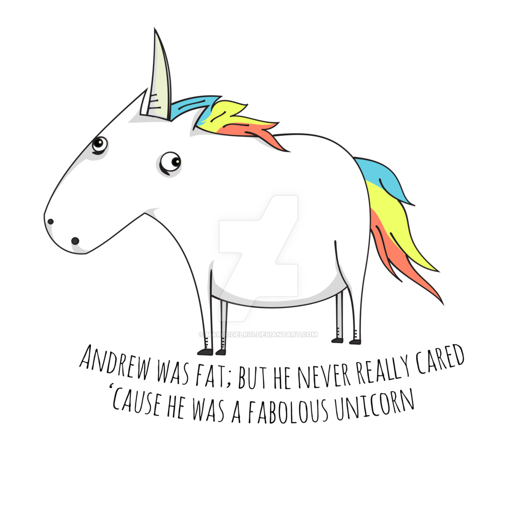 fat clipart unicorn